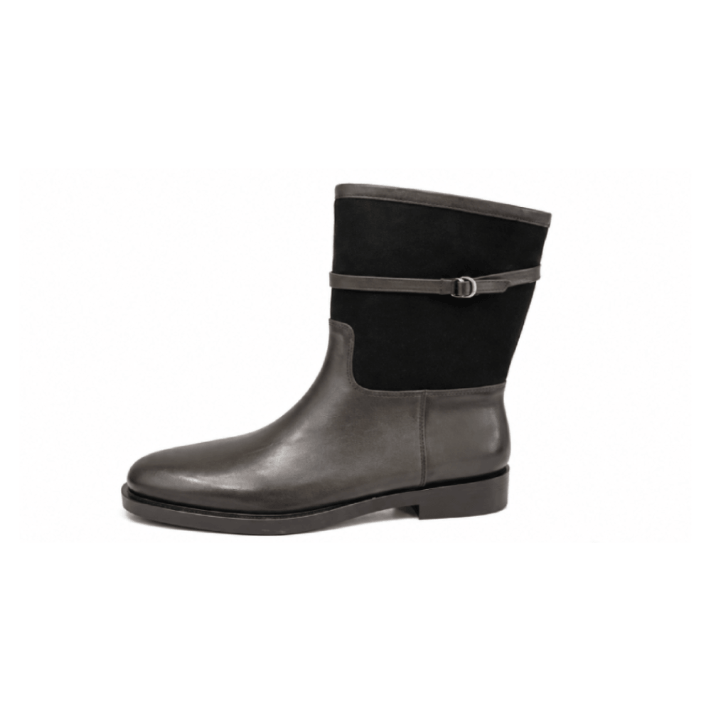 Premium Calf Leather Riding Boots - Lateral Side View