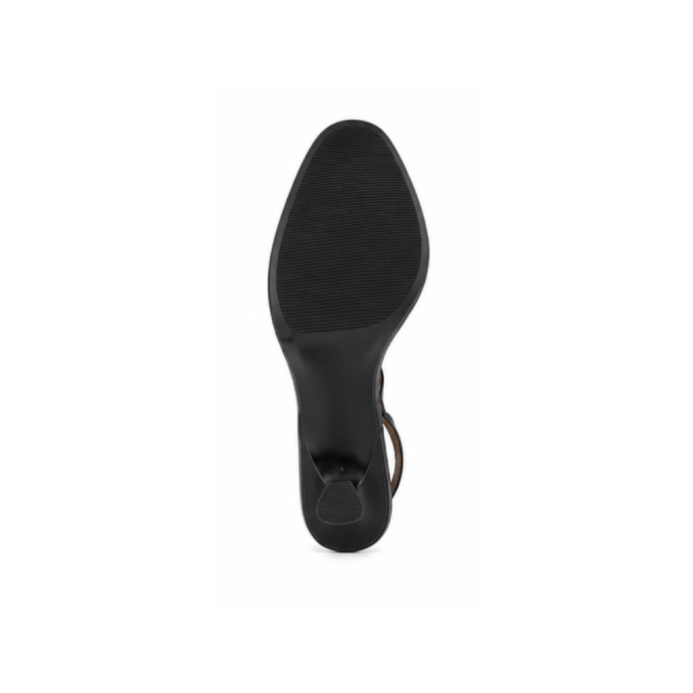 Luxury Strappy Mid Heel Sandals Manufacturer - Outsole View