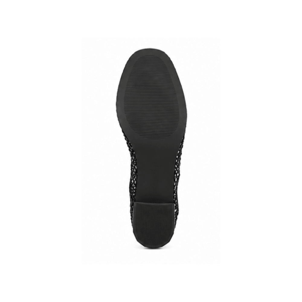 Casual Mesh Square Toe Slingback Flats - Outsole View