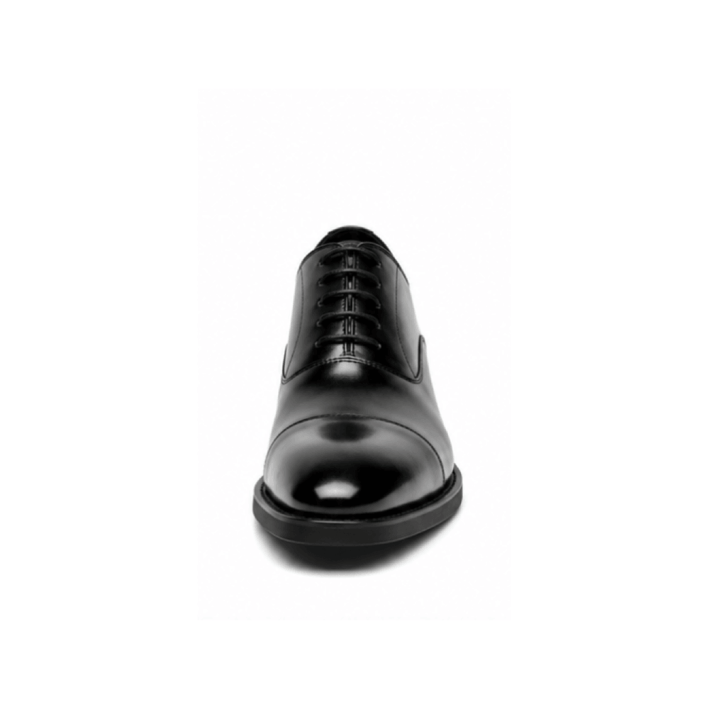Custom Men’s Leather Cap-Toe Oxford Dress Shoes - Front Toe View