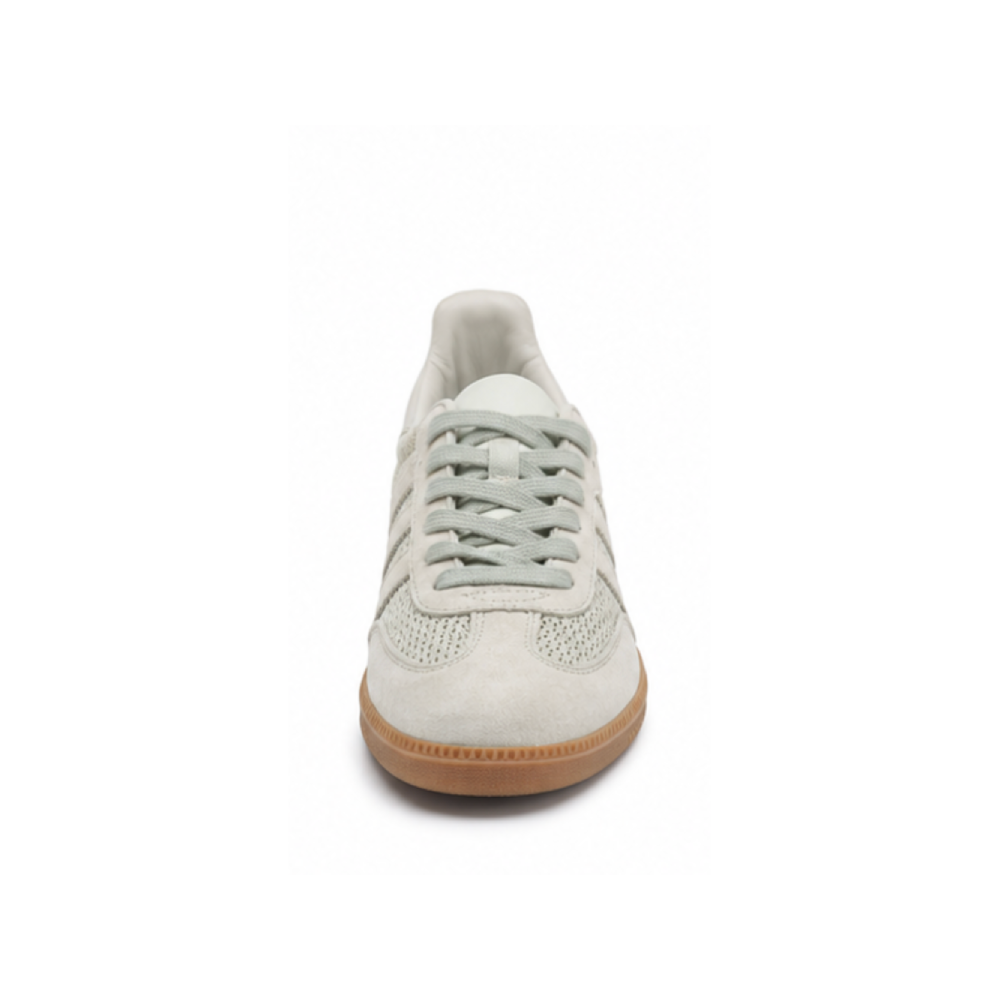 Classic Retro Mesh Gum Sole Sneakers - Front Toe View