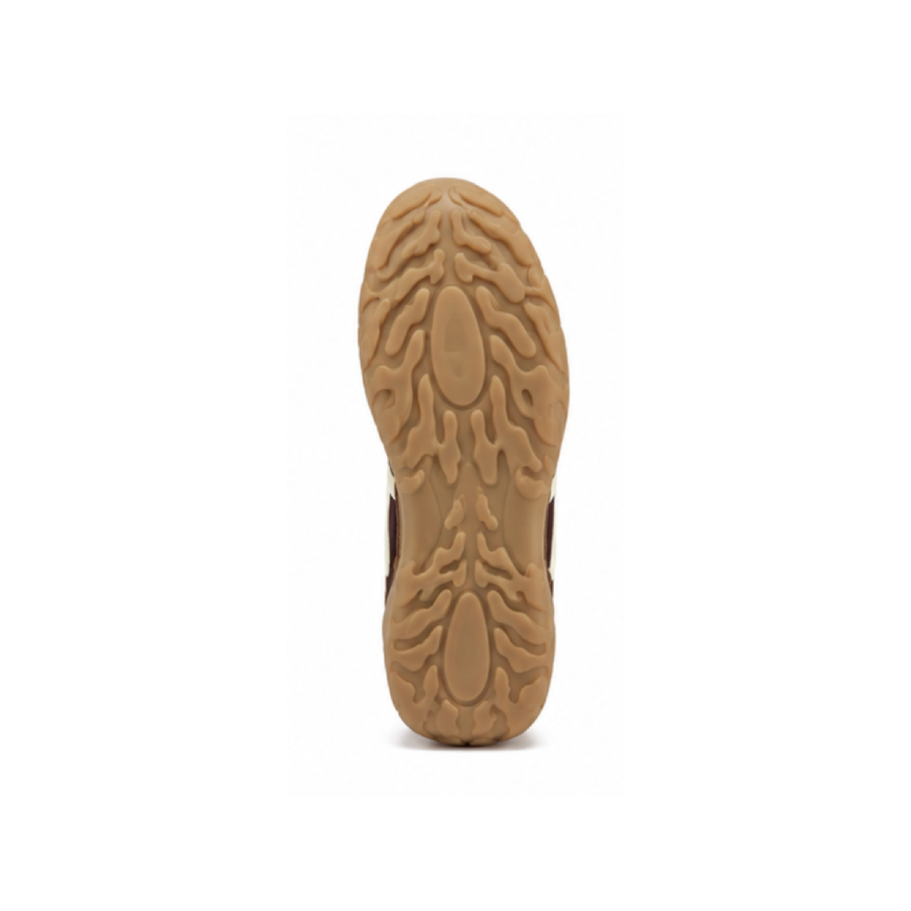 Premium Brown Retro Suede Casual Sneakers -Outsole View
