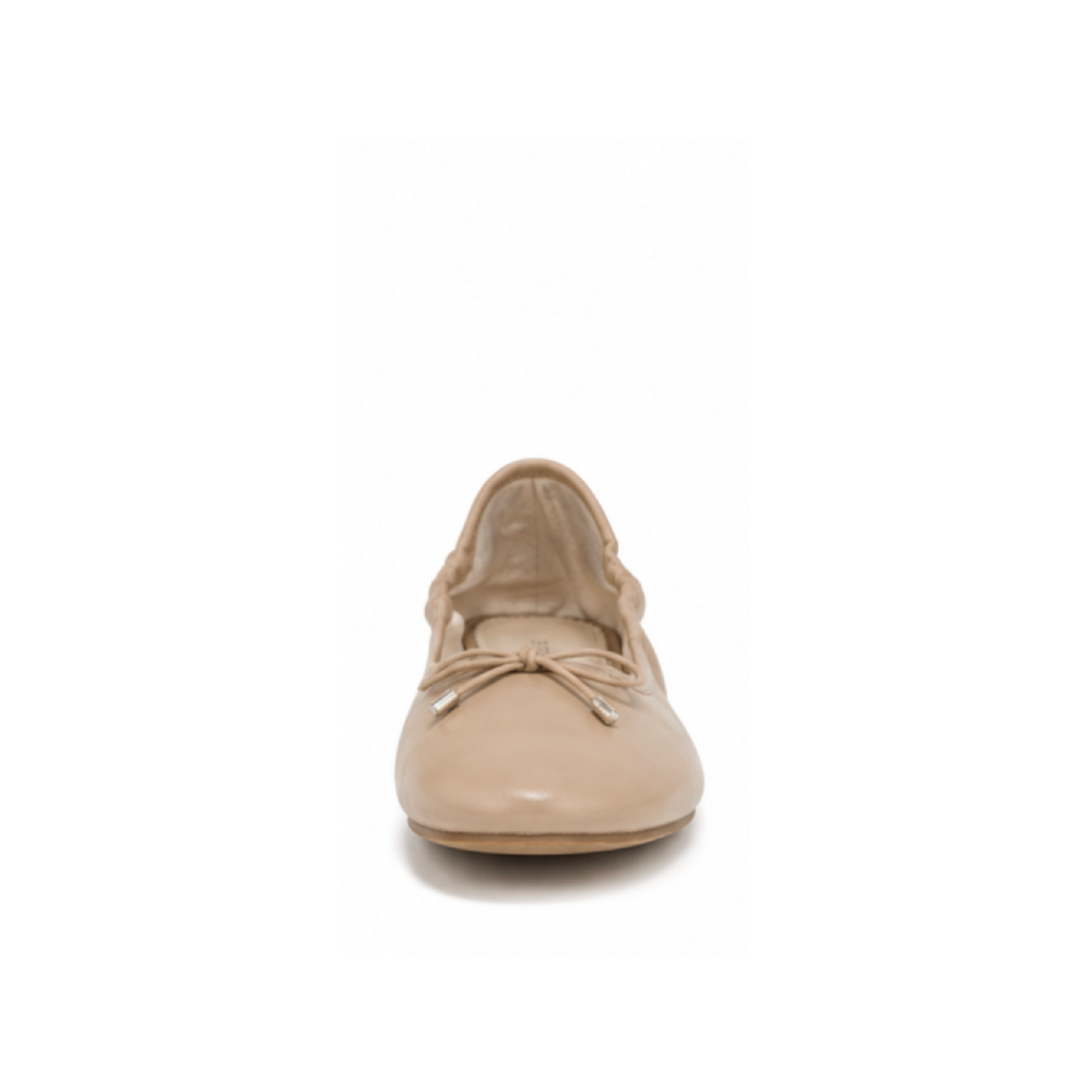Custom Genuine Leather Ballet Flats for Women - Front Toe View