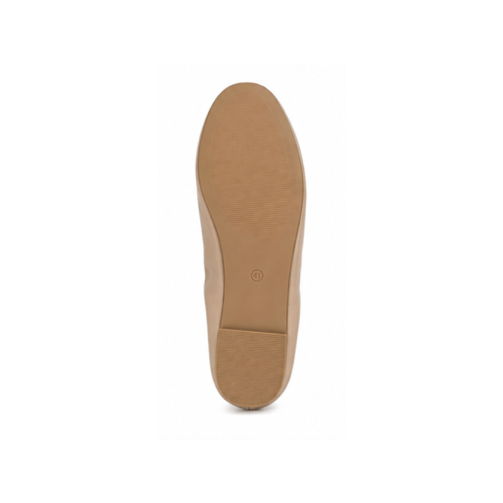 Custom Genuine Leather Ballet Flats for Women - Outsole View
