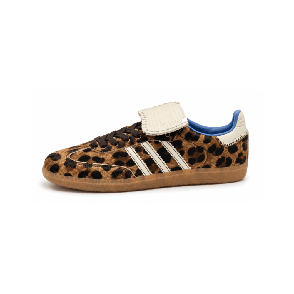 Premium Leopard Print Low-Top Casual Sneakers - Lateral Side View