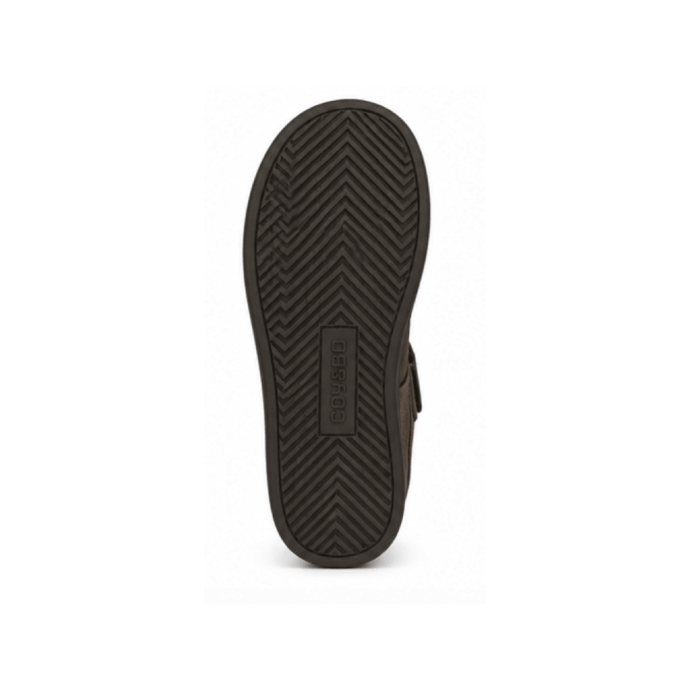 Retro Suede Platform Sneakers with Velcro Straps - Outsole View