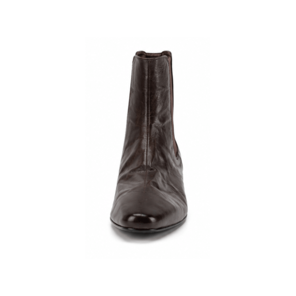 Luxury Women’s Soft Lambskin Chelsea Boots - Front Toe View