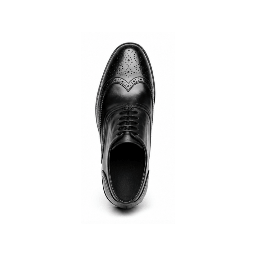 OEM Genuine Leather Wingtip Brogue Oxford Dress Shoes - Top View