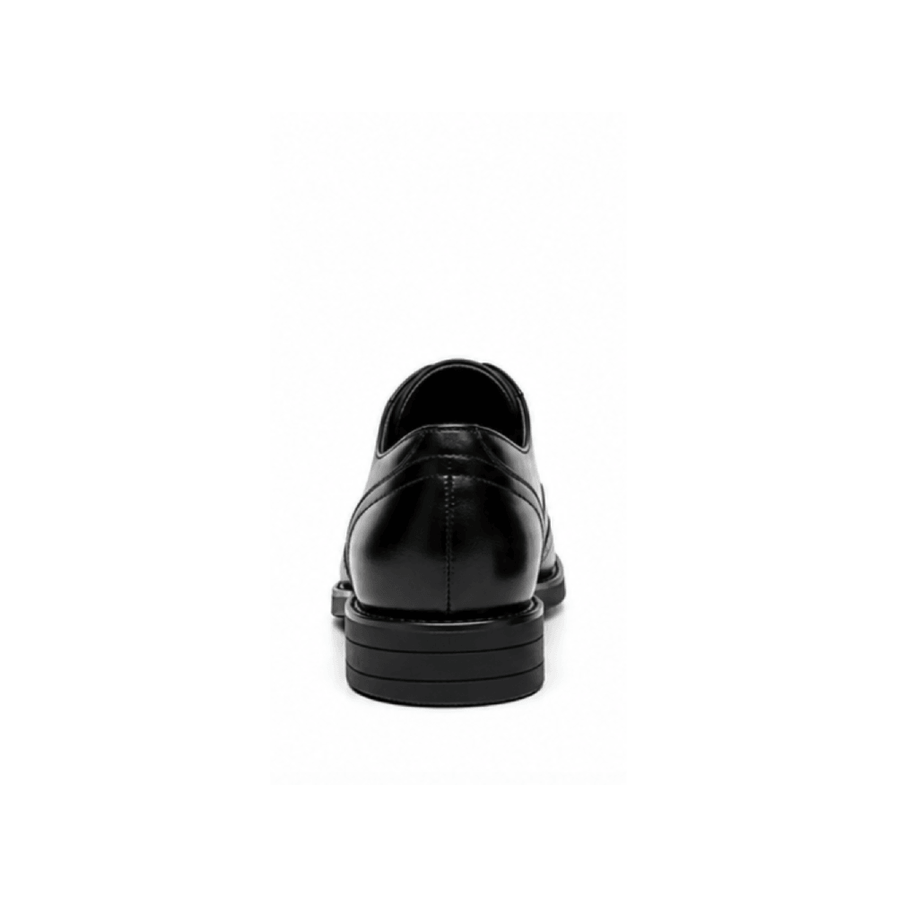 OEM Genuine Leather Wingtip Brogue Oxford Dress Shoes - Heel View